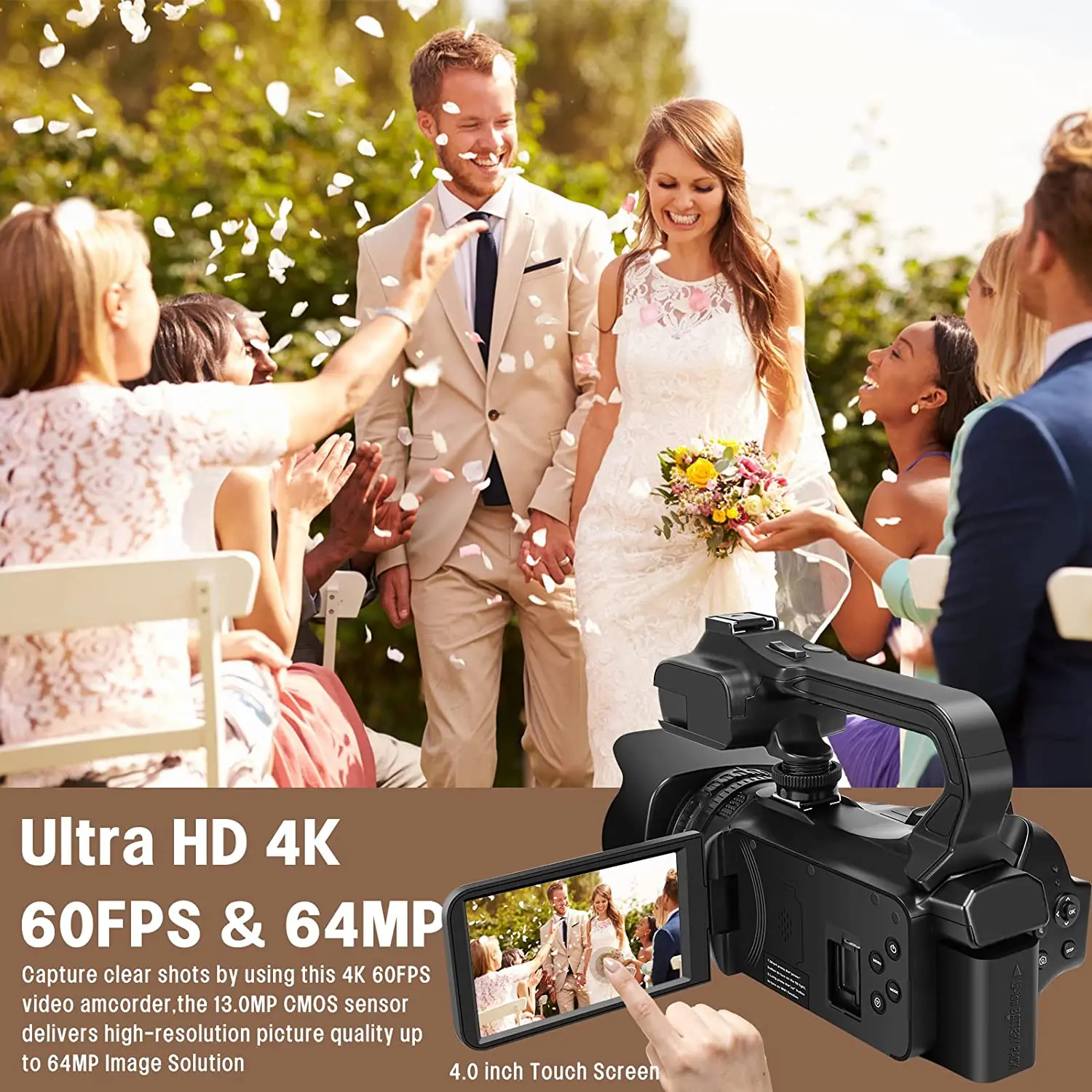 4K Professionaalne Videokaamera YouTube 'i Live HD kaamera Videokaamera Streaming Kaamera 4.0