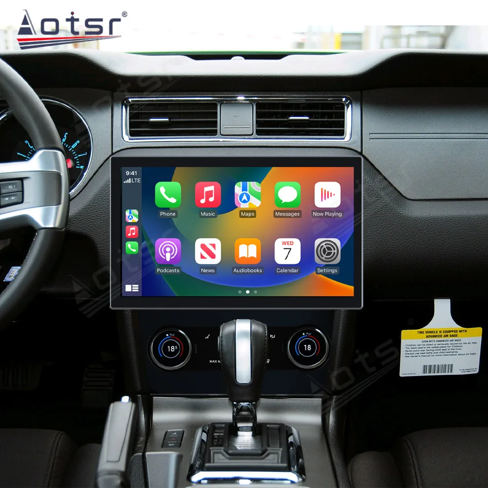 13.3 Tolline Android 12.0 CarPlay Auto Raadio Mängija GPS Navi Ford Mustang 2009-2014 4G WIFI AutoRadio Stereo Multimeedia HeadUnit Pilt 2
