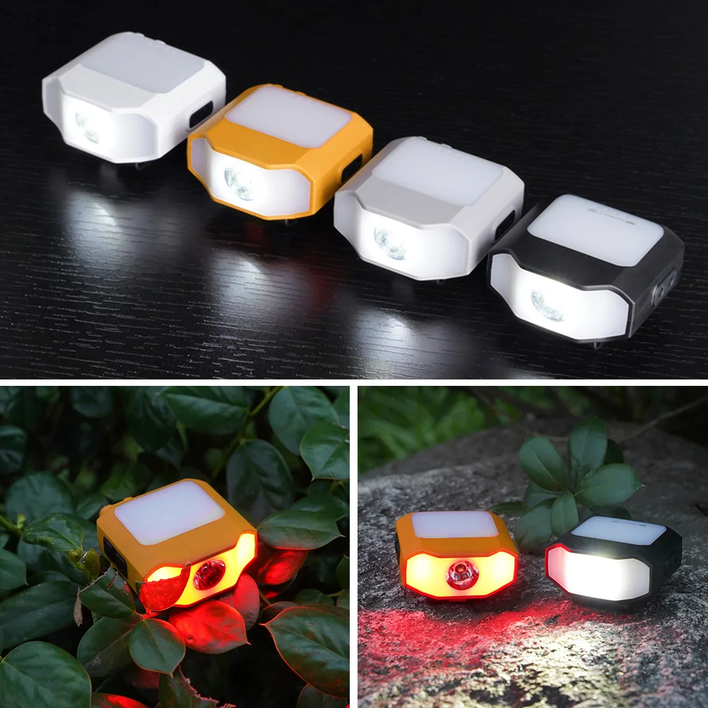 Portable LED Kalapüügi Esilaterna Smart Sensor ühise Põllumajanduspoliitika Clip Light USB Laetav Võimsus Ekraan Väljas Telkimine Vilkur-Lamp Pilt 4