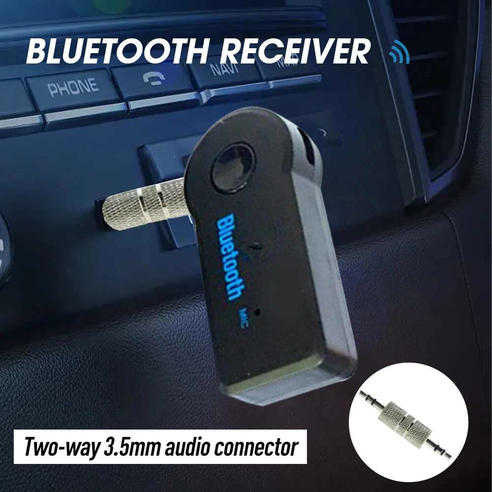1~5TK 1 5.0 Bluetooth Vastuvõtja Juhtmevaba Handsfree Saatja, Adapter, Muusika, Audio Aux A2dp Kõrvaklappide Vastuvõtja, 3.5 mm Jack Pilt 4
