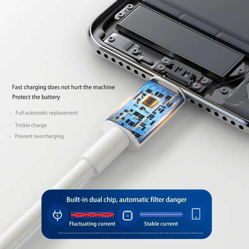 6A Super Dart Laadija Kaabel 66W USB-Tüüp C, Kiire Laadimine Andmete Juhe Xiaomi Poco M3 X3 NFC Mi 11 9 Samsung Huawei Huawei OPPO Pilt 3