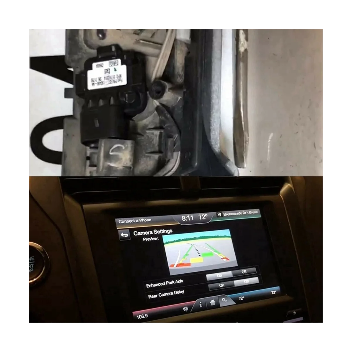 FR3T-19G490-AC Auto Tagumine Vaadata Backup Reservi Parkimine Kaamera 2015-2019 Pilt 1