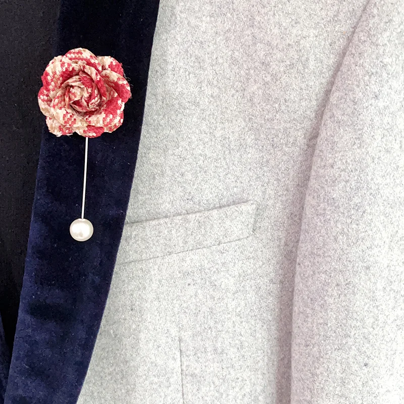 Mood DIY Käsitöö Silk Väike Lill Prossid Camellia Pearl Roostevabast Pikad Sõrmed Naiste Suvel iga Päev Ülesrõivad Nuppu Tarvikud Pilt 5