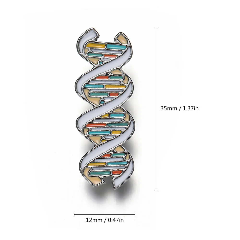 Uued DNA-Geen Emailiga Pin Hästi läbi Mõeldud Meditsiini-Bioloogiline Teadus-Seeria Sõle Mantel Rinnamikrofon Pääsme Ehted Kingitus Arst, Õde Pilt 1