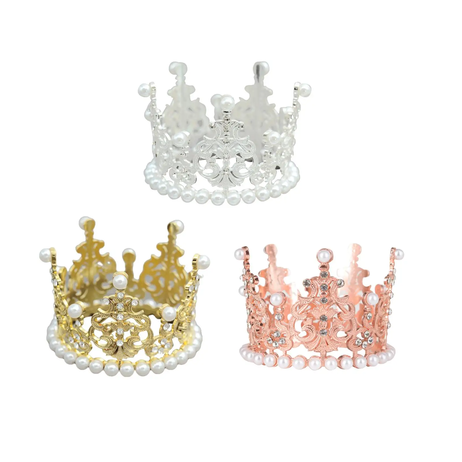 Printsess Crown Juuksed Kleit ja Tarvikud Peapael Võistlused Headpieces Rhinestone Pulm Kroonid Sünnipäeva Tiara Halloween Kõnniteed Pilt 0