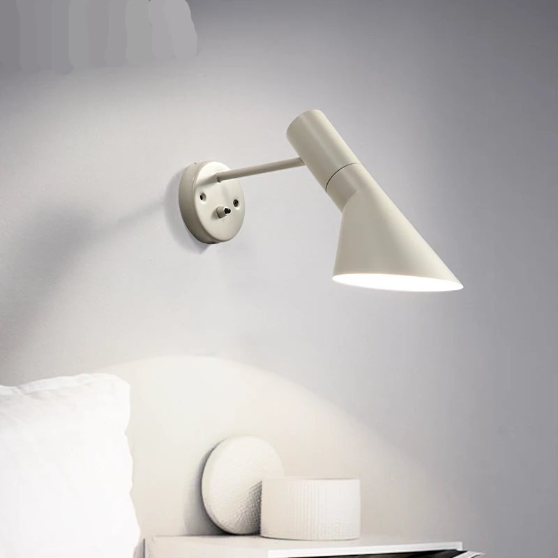 Seina Lamp LED Arandela Loft Valgusti Abajur Applique Murale Valgusti, Raud Must või Valge Luminaria Wandlamp Vannituba Pilt 3
