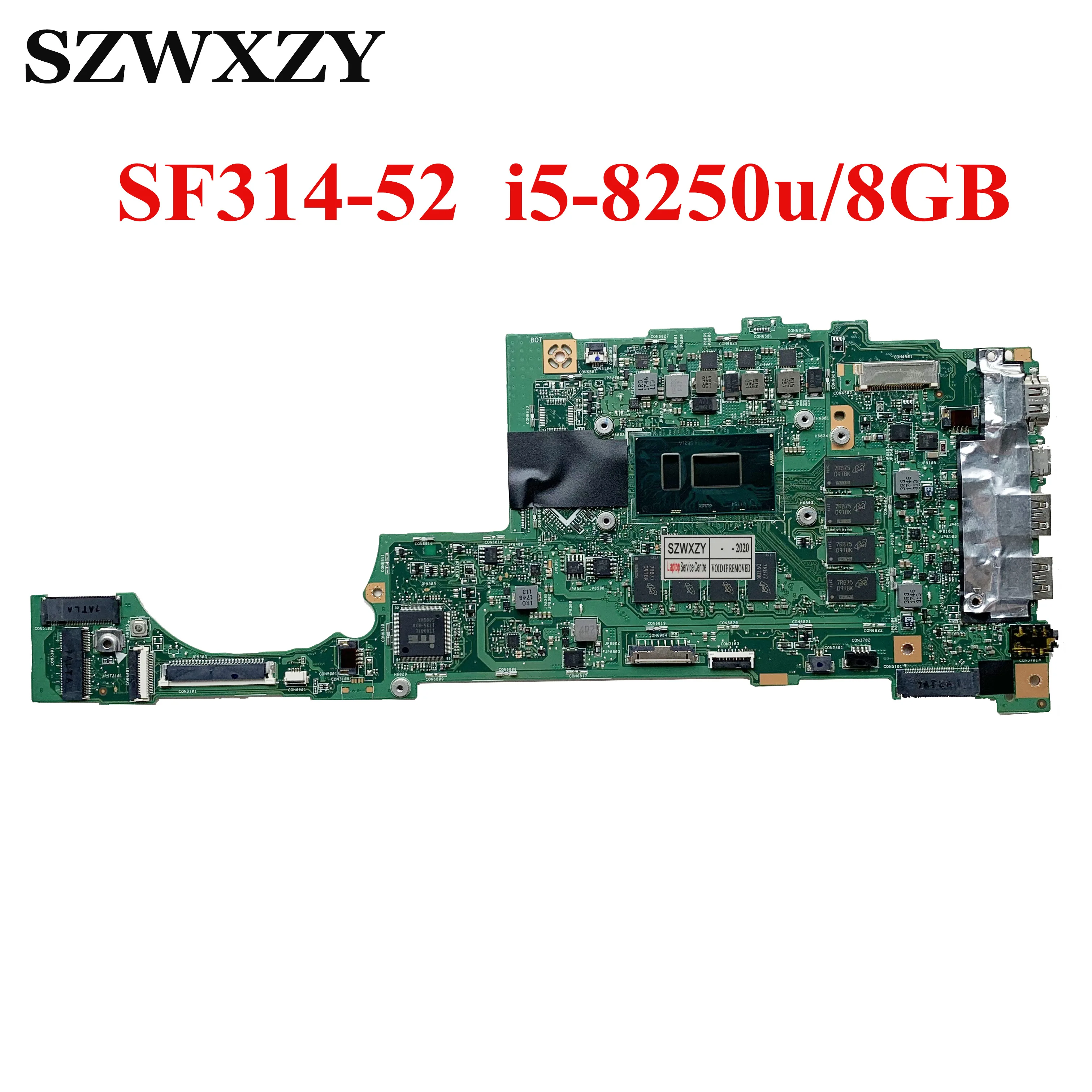 Renoveeritud Acer Kiire SF314-52 Sülearvuti Emaplaadi NBGQF11002 SU4EA MAIN BOARD SR3LA i5-8250u PROTSESSOR, 8GB RAM Pilt 0