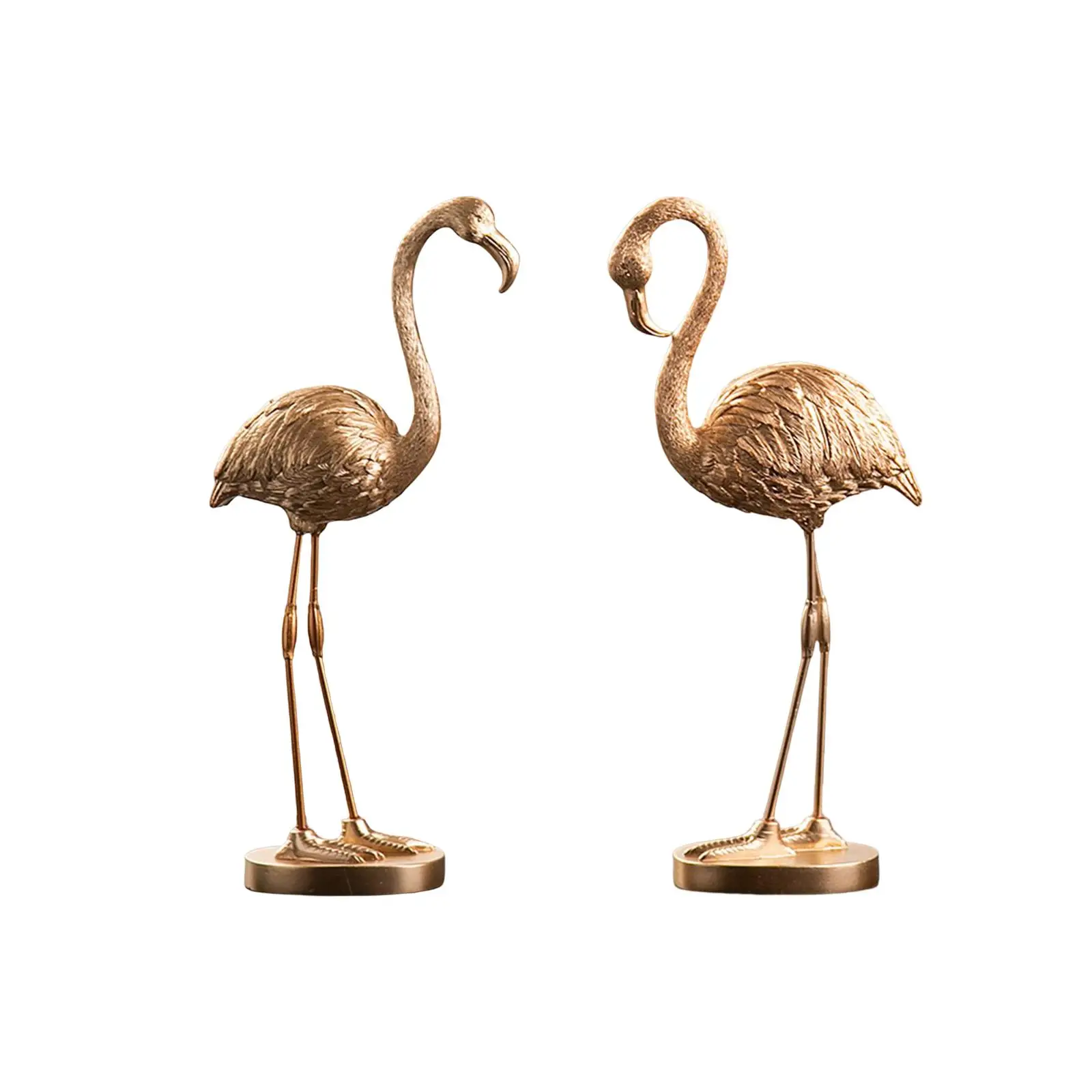 Vaik Šampanja Flamingo Kuju Flamingo Joonis Figuriin Kodus Laua Decor Pilt 0