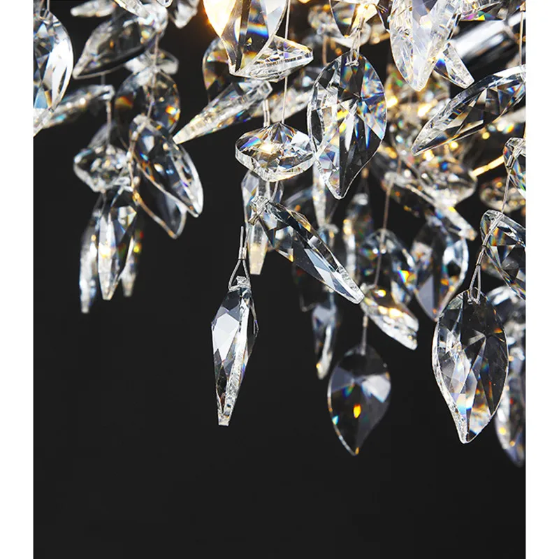 Luxury Crystal Lamp Lihtne Atmosfääri Prantsuse Luksus Duplex-Ameerika Haru, Kerge, Luksuslik Elutuba Kristall-Lühter Ring Pilt 4