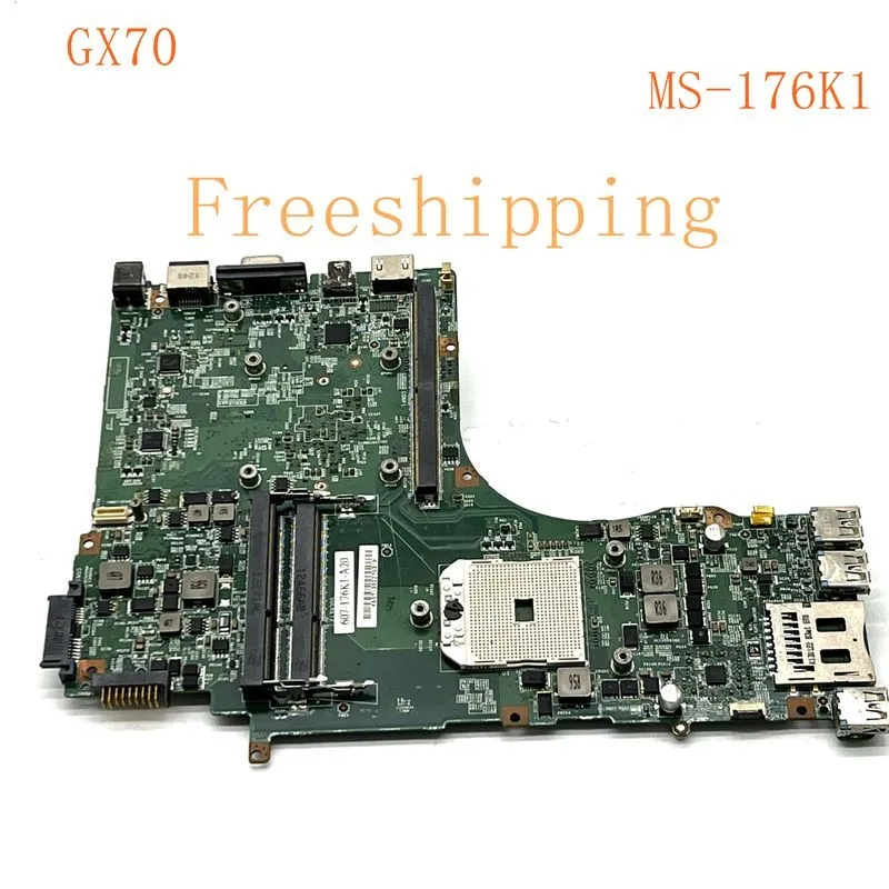 MS-176K1 MSI GX70 Sülearvuti Emaplaadi 100% Testitud Täielikult Töö Pilt 0