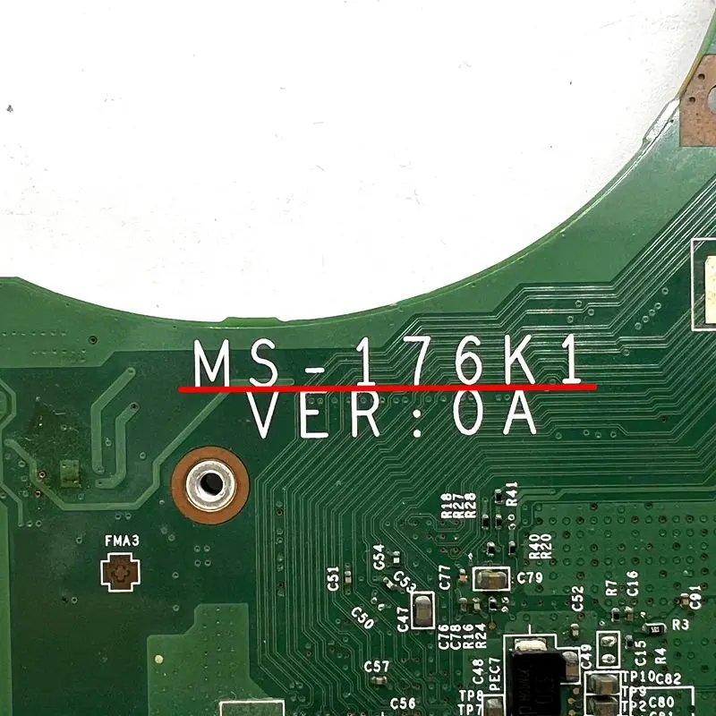 MS-176K1 MSI GX70 Sülearvuti Emaplaadi 100% Testitud Täielikult Töö Pilt 1
