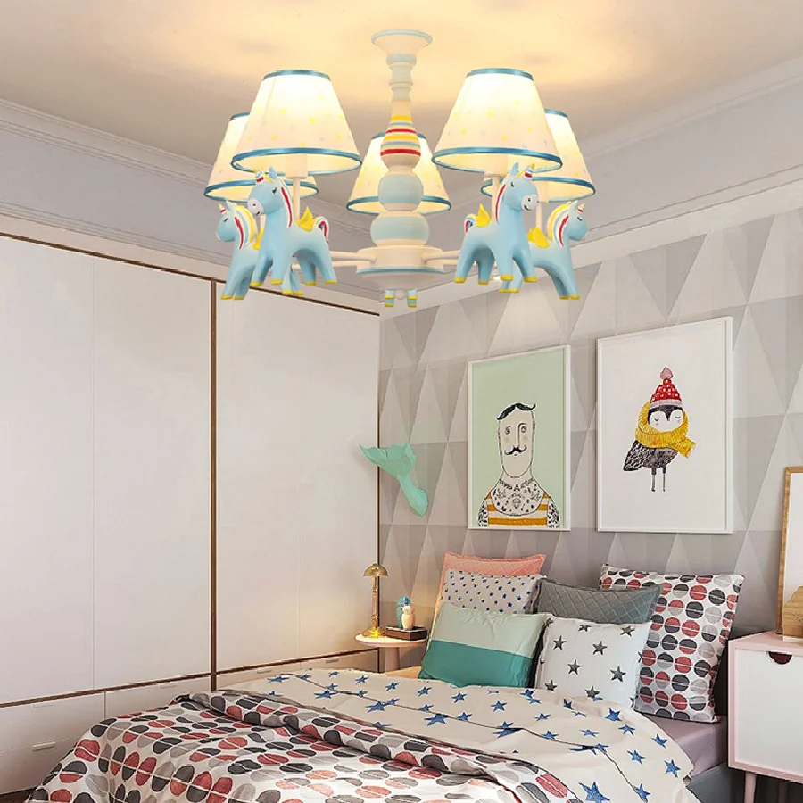 Tänapäeva lapsed magamistuba decor led tuled tuba sise-lühter valgustus lühtrid laes lambid elutuba teenetemärgi Pilt 0