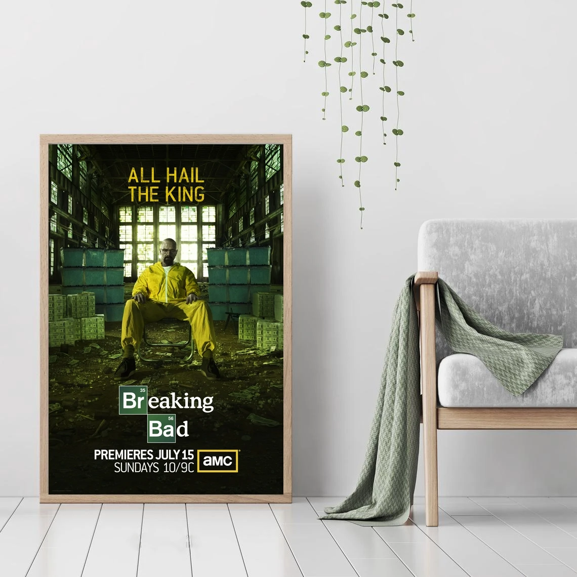 2008 Breaking Bad - TV Seeria Canvas Poster Poster Kodus Seina Maali Kaunistamine (raamita) Pilt 0