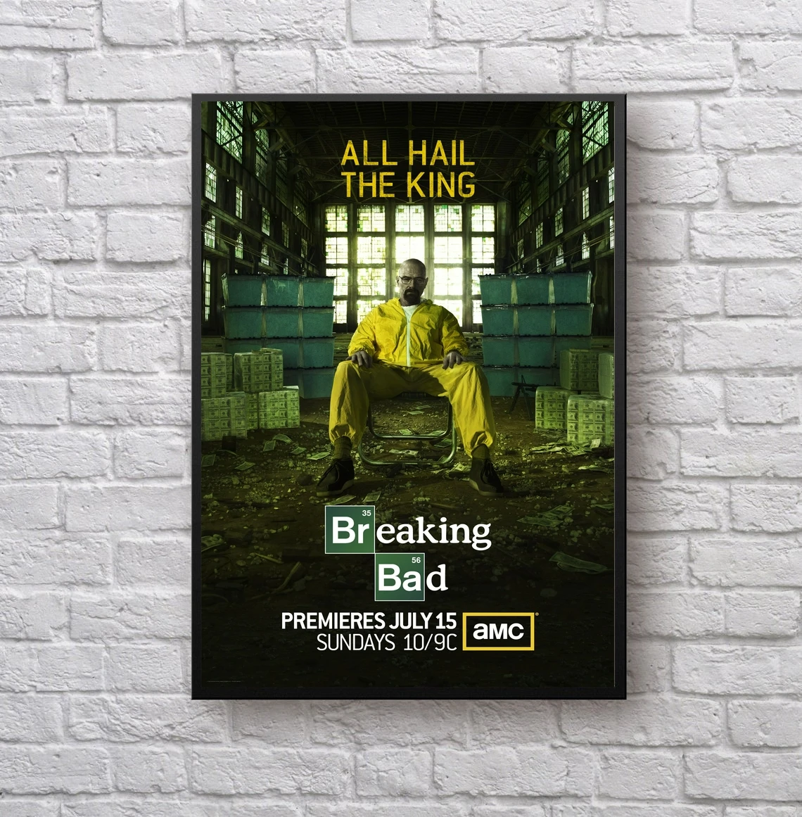 2008 Breaking Bad - TV Seeria Canvas Poster Poster Kodus Seina Maali Kaunistamine (raamita) Pilt 1