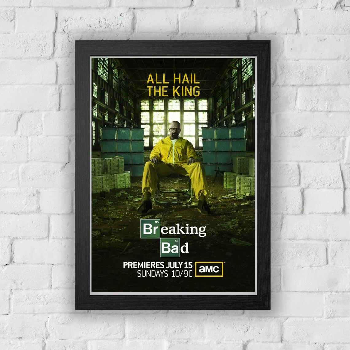 2008 Breaking Bad - TV Seeria Canvas Poster Poster Kodus Seina Maali Kaunistamine (raamita) Pilt 2