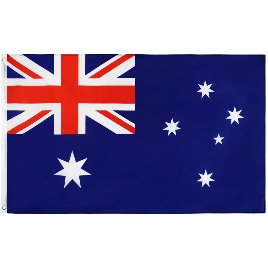 100 Tk/Palju AU Austraalia Austraalia Lipp (90 x 150cm) Riik Banner Polüester Ergas Värv Teenetemärgi Sport Siseruumides Väljas Pilt 0