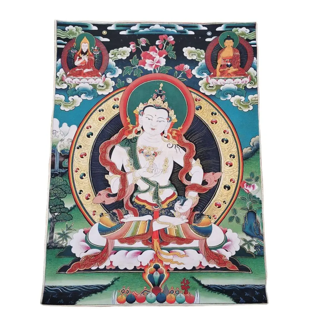 60CM*90CM Hiina-Tiibeti-Silk Tikandid Kunsti Budismi Tangka buddha Thangka kuju Home Decor FrescoLiving Ruumi Kaunistamiseks Pilt 1