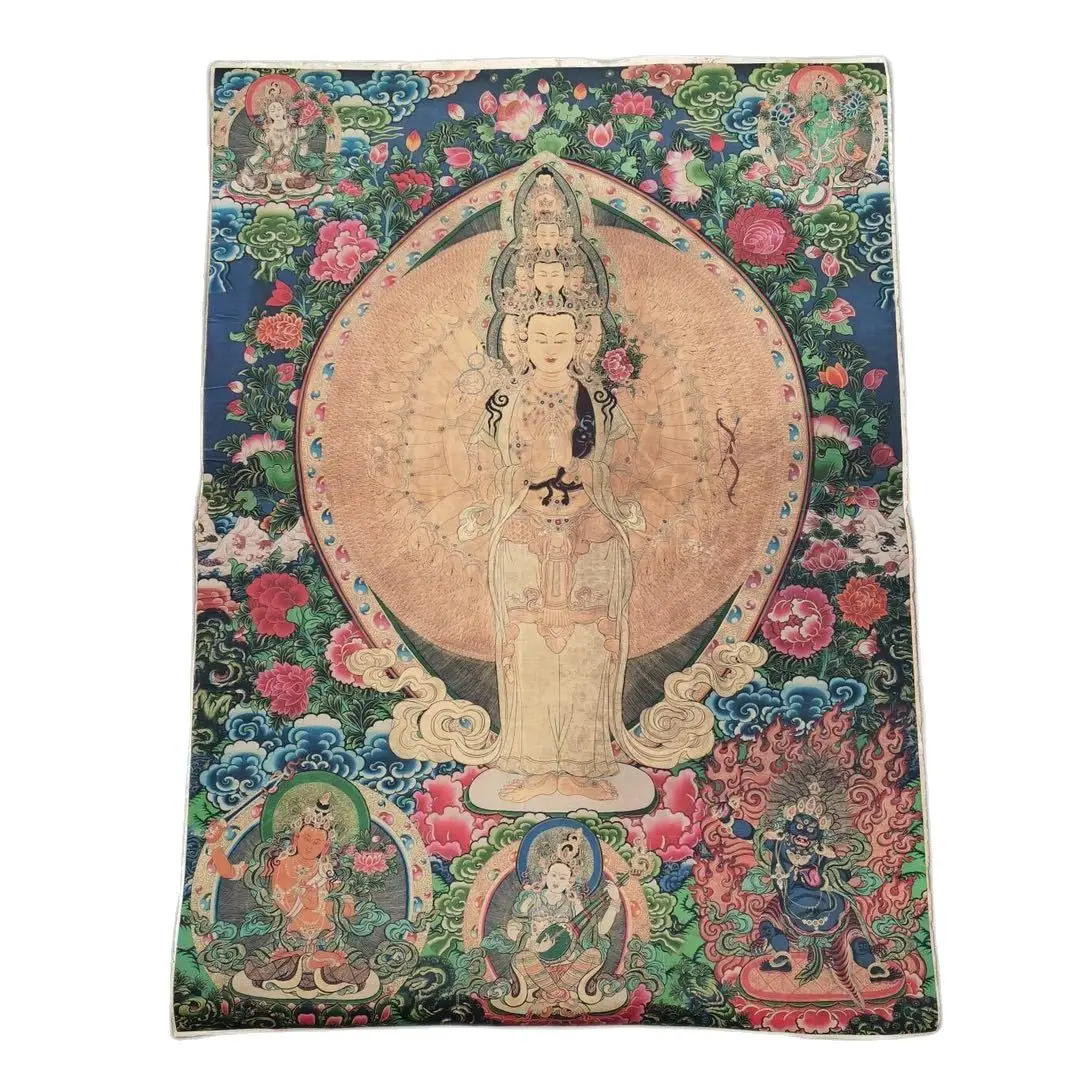 60CM*90CM Hiina-Tiibeti-Silk Tikandid Kunsti Budismi Tangka buddha Thangka kuju Home Decor FrescoLiving Ruumi Kaunistamiseks Pilt 2