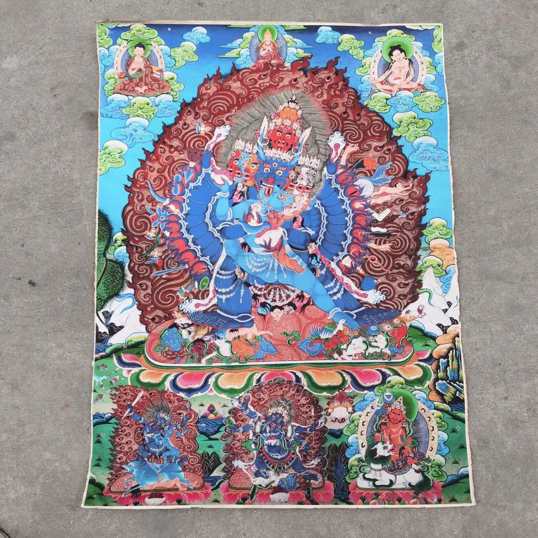 60CM*90CM Hiina-Tiibeti-Silk Tikandid Kunsti Budismi Tangka buddha Thangka kuju Home Decor FrescoLiving Ruumi Kaunistamiseks Pilt 3