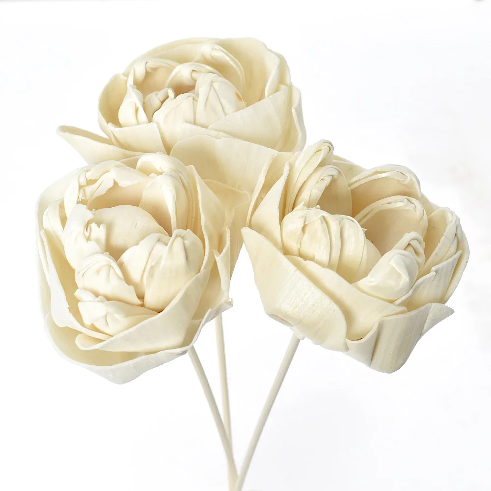 6CM Camellia Mitte Tulekahju Õie Aromaatsed rotangist Kunstlikku Lille Rotangist Reed Lõhnaaine Kodu Lõhn Difuusor Täitke Stick Pilt 0