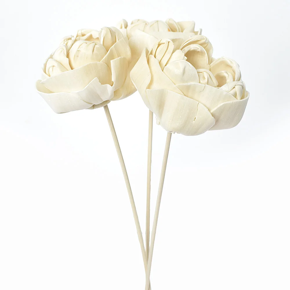 6CM Camellia Mitte Tulekahju Õie Aromaatsed rotangist Kunstlikku Lille Rotangist Reed Lõhnaaine Kodu Lõhn Difuusor Täitke Stick Pilt 1