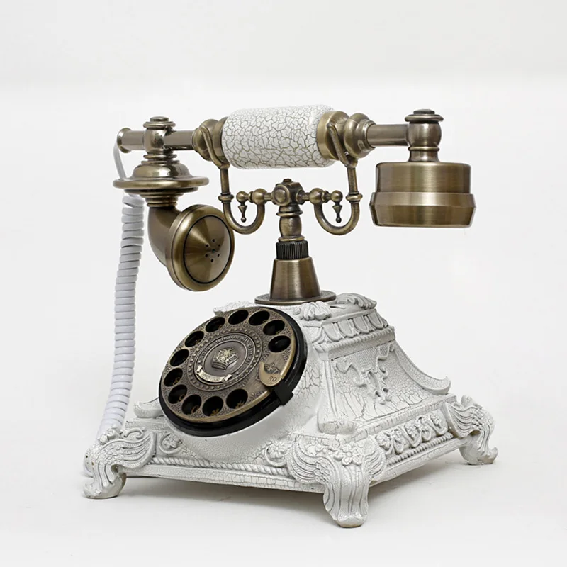 Pöörleva Kettaga Telefon Vintage Klassikaline Välimus High Tech Retro vanamoodne, Vask Kodus ja kontoris Telefon Pilt 1
