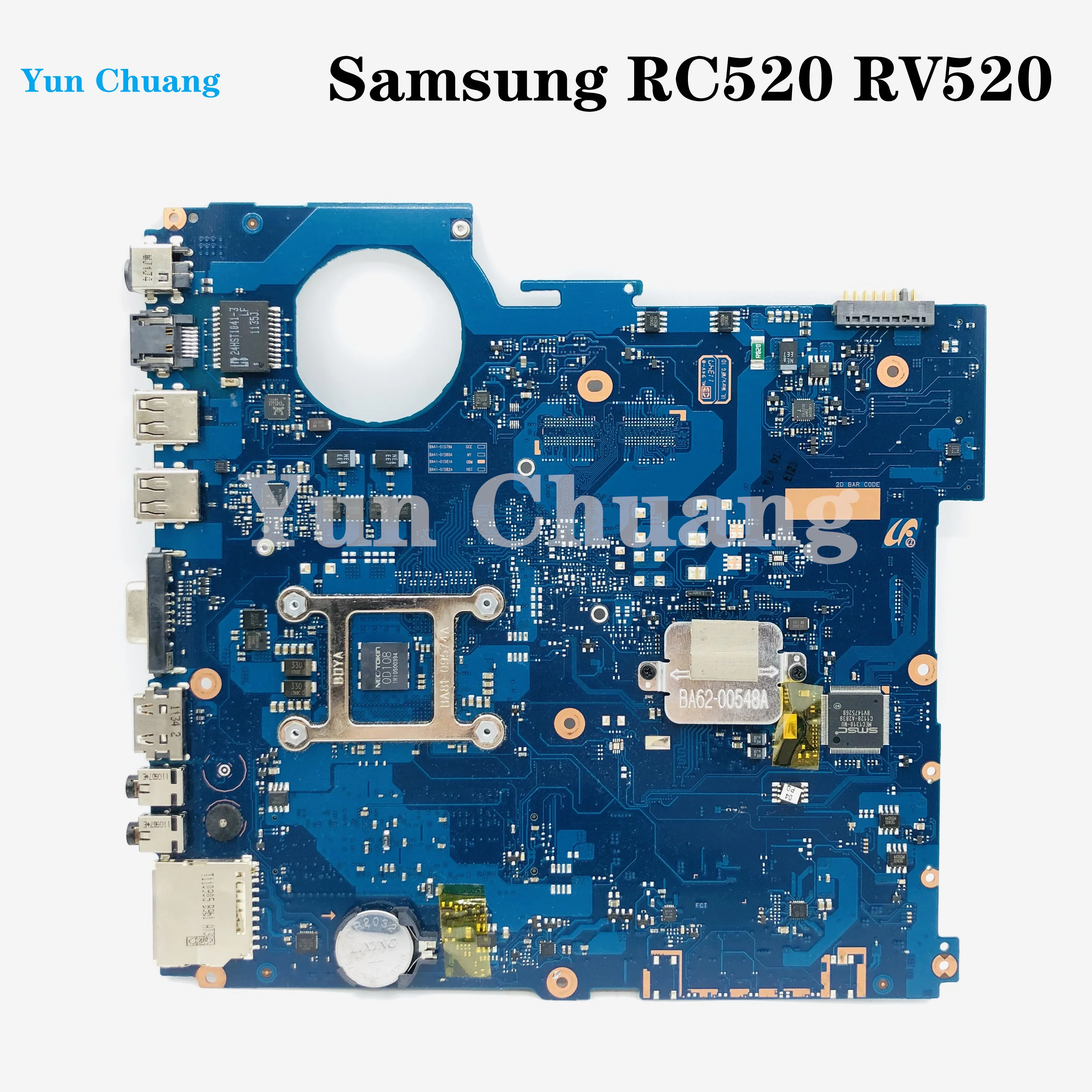 Samsung RC520 RV520 NP-RC520 NP-RV520 Sülearvuti Emaplaadi HM65 DDR3 GMA HD BA92-08190A BA92-08190B 100% täielikult testitud Pilt 1