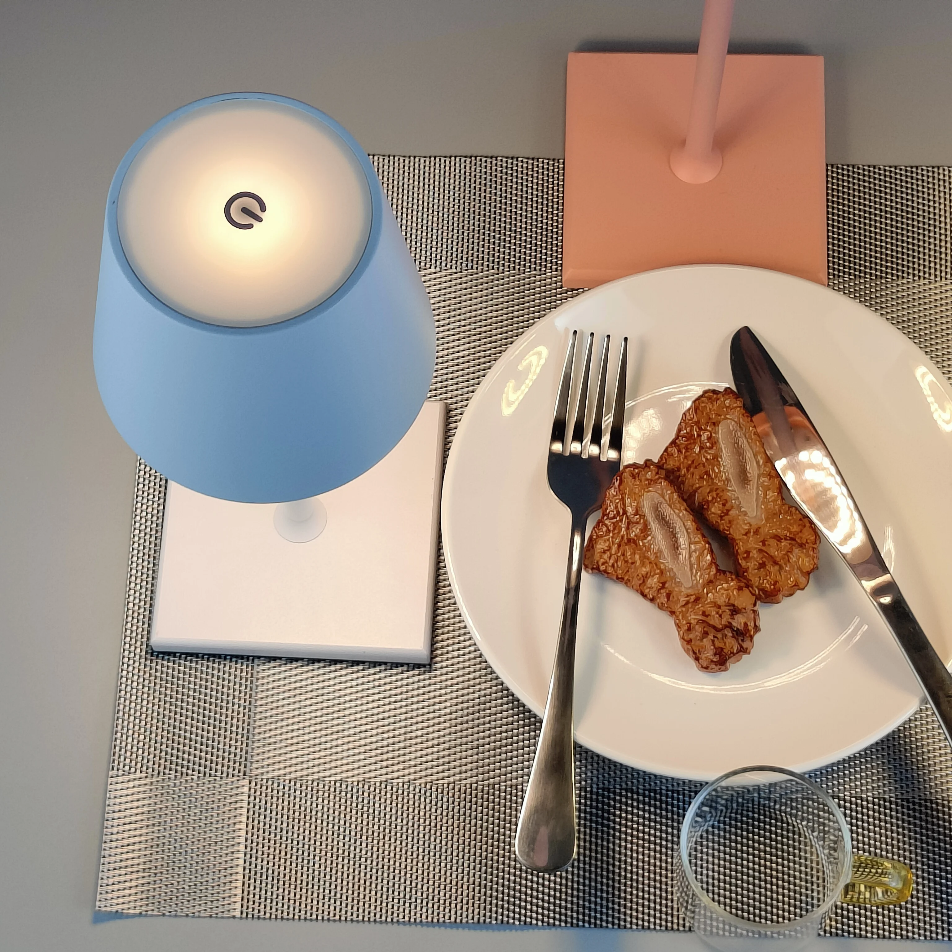 Mini Table Lamp Valgus 5200mAh Akut IP54 Veekindel Juhtmevaba Pro Touch Juhitava Restoran Dinning Tuba Pilt 3