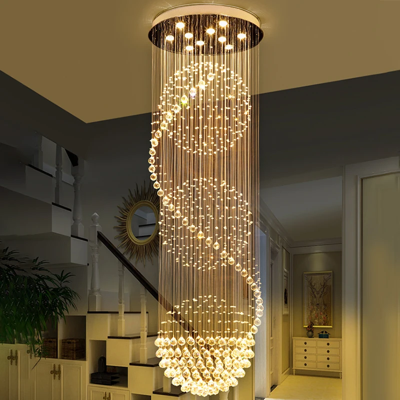 Kaasaegne laeni Sfääriline LED Lühtrid Kaunistada Kristall Lühtrid elutuba, Söögituba Ja Hotell Pilt 0