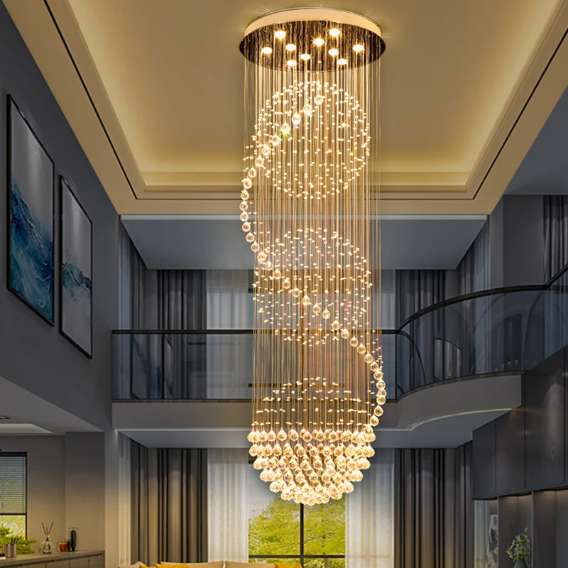 Kaasaegne laeni Sfääriline LED Lühtrid Kaunistada Kristall Lühtrid elutuba, Söögituba Ja Hotell Pilt 1