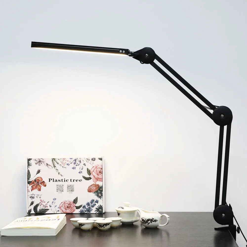 mythtiger LED laualamp Klamber -, Silma-Hooliv Kiik Arm Tabel Tuli Töötada ja õppida Arhitekt Lamp, millel on 3 Ereduse Pilt 0