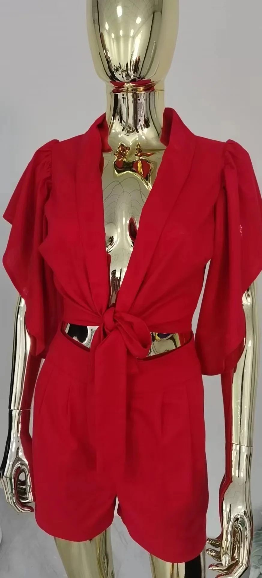 Naiste Kaks Tööd Varustus 2023 Uus Mood Armas Voodipesu Trend Värviga Nöörimine Seksikas Ülikond Top + Lühikesed Püksid Naiste Vabaaja Riided Pilt 5
