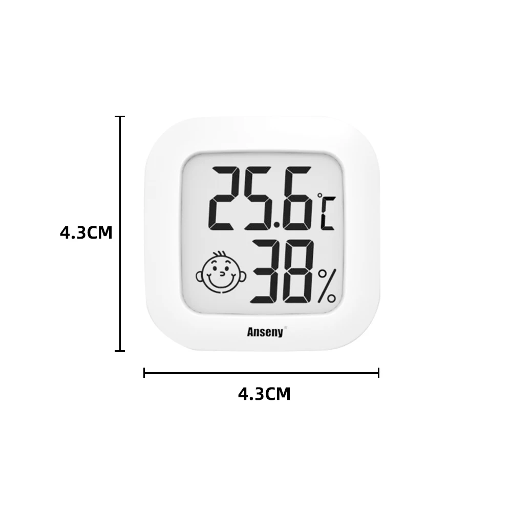 Mini Digitaalne LCD Termomeeter Hygrometer Sise-Tuba Elektrooniline Temperatuuri-Niiskuse Mõõtja Anduri Näidik ilmajaamas Kodu Pilt 5