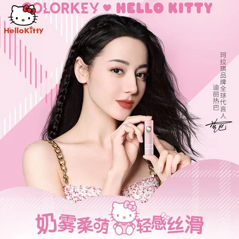 Huulepulk Hello Kitty Huuleläige 2023 Uus Matt Peegel Hele Samet Tüdruk Õpilane Kaasaskantav Õrn Värv Kosmeetika Festival Kingitus Pilt 2