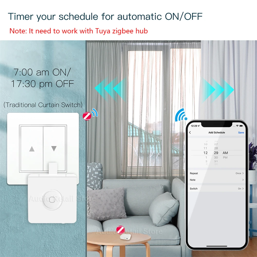 Tuya Smart Zigbee Fingerbot Plus-Lüliti Nupp Nupp Arukas Kodu Smart Elu App Ajastus hääljuhtimine kaudu Alexa Google Assistent Pilt 5