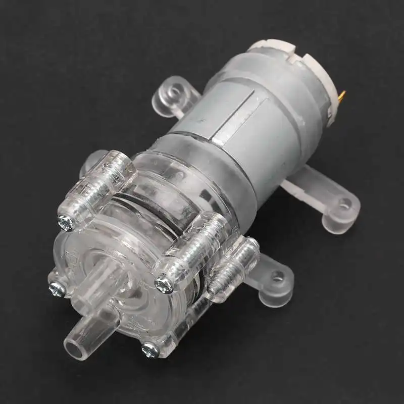 Diafragma Pump Kõrge temperatuuritaluvus Läbipaistev Akvaariumi Mini Diafragma veepump DC12V Pilt 0